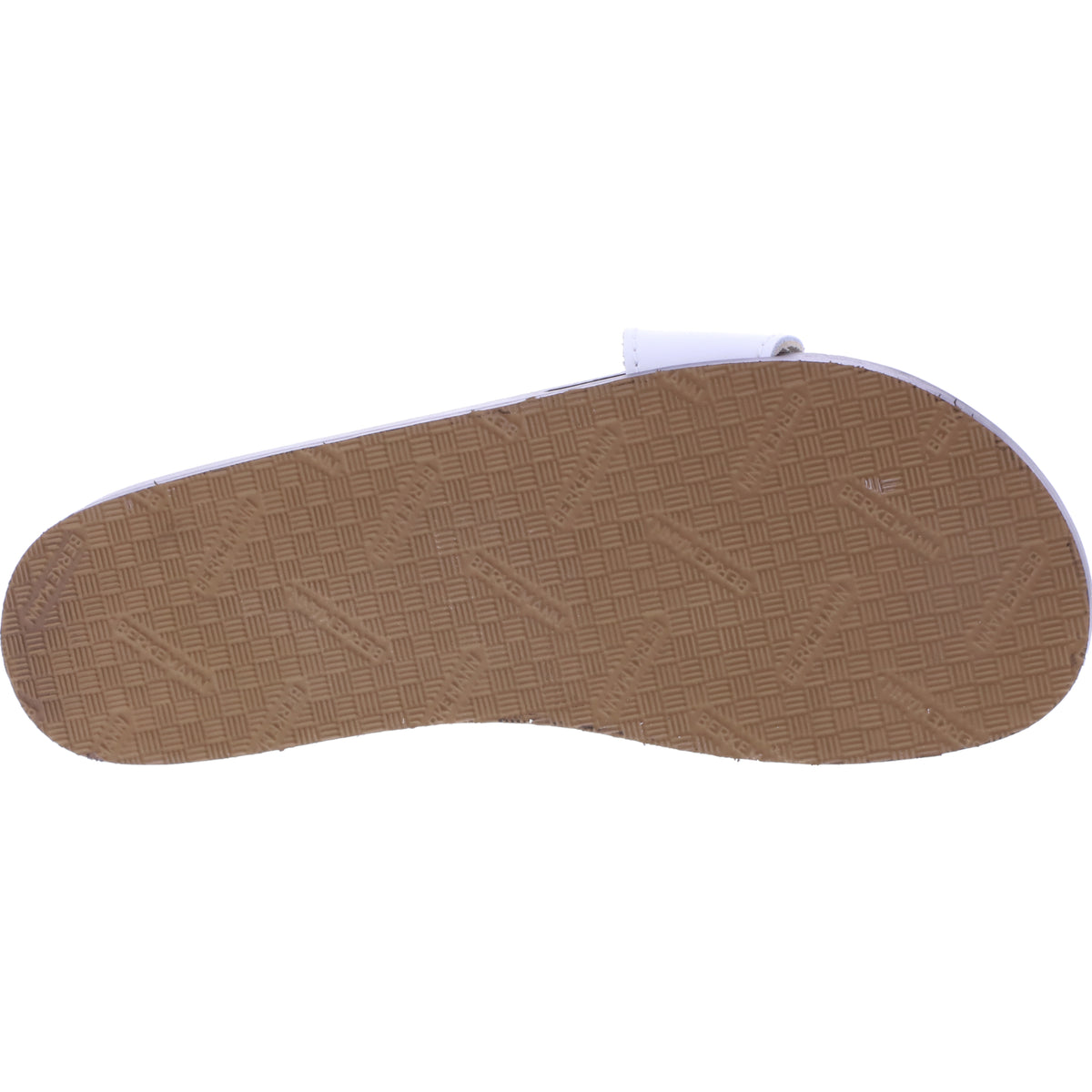 Berkemann / Original-Sandale / Weiß Glattleder / Sohle: Braun / Art: 10100-100 / Unisex
