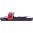 Berkemann / Original-Sandale / Rot Glattleder / Sohle: Braun / Art: 10100-200 / Unisex