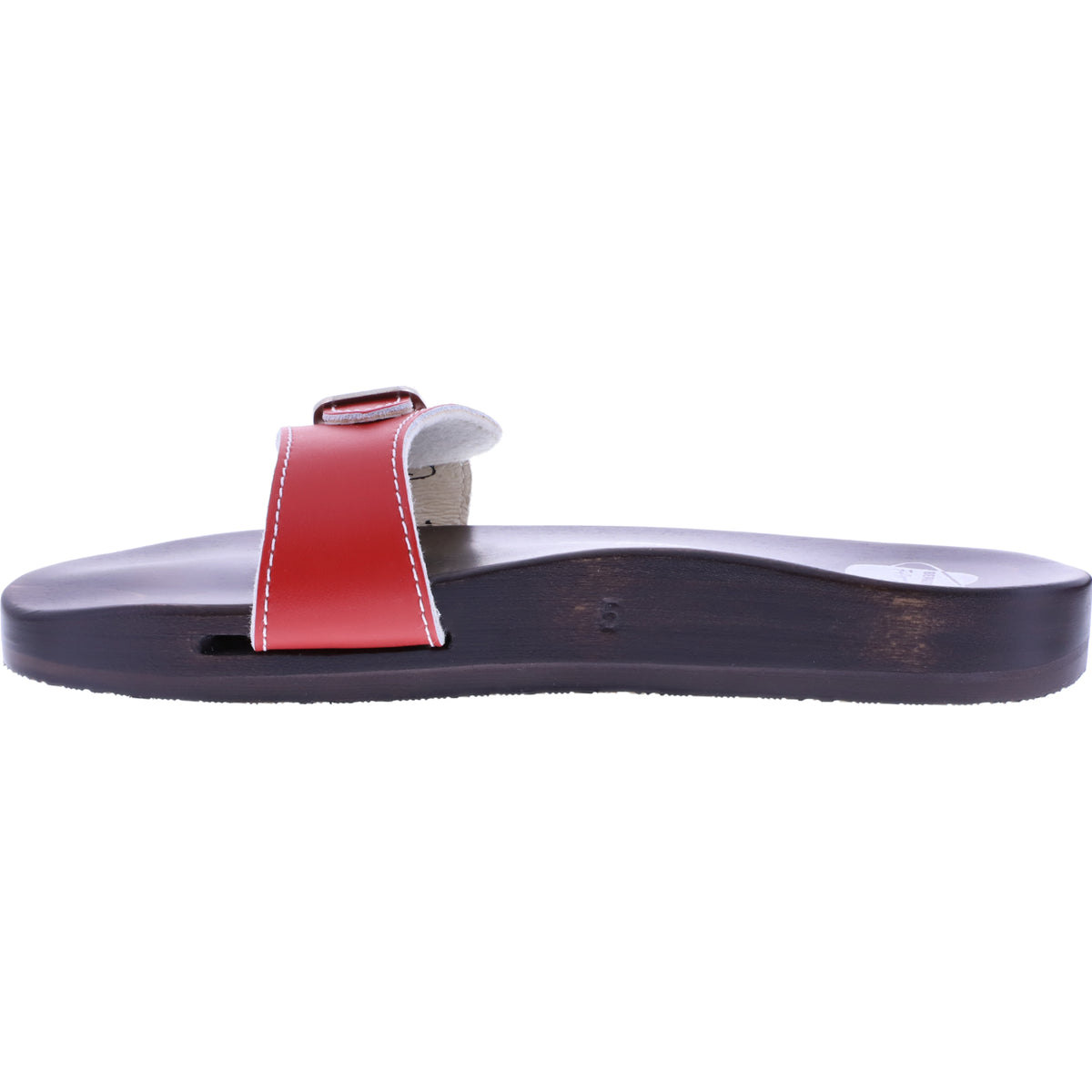 Berkemann / Original-Sandale / Rot Glattleder / Sohle: Braun / Art: 10100-200 / Unisex