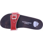 Berkemann / Original-Sandale / Rot Glattleder / Sohle: Braun / Art: 10100-200 / Unisex
