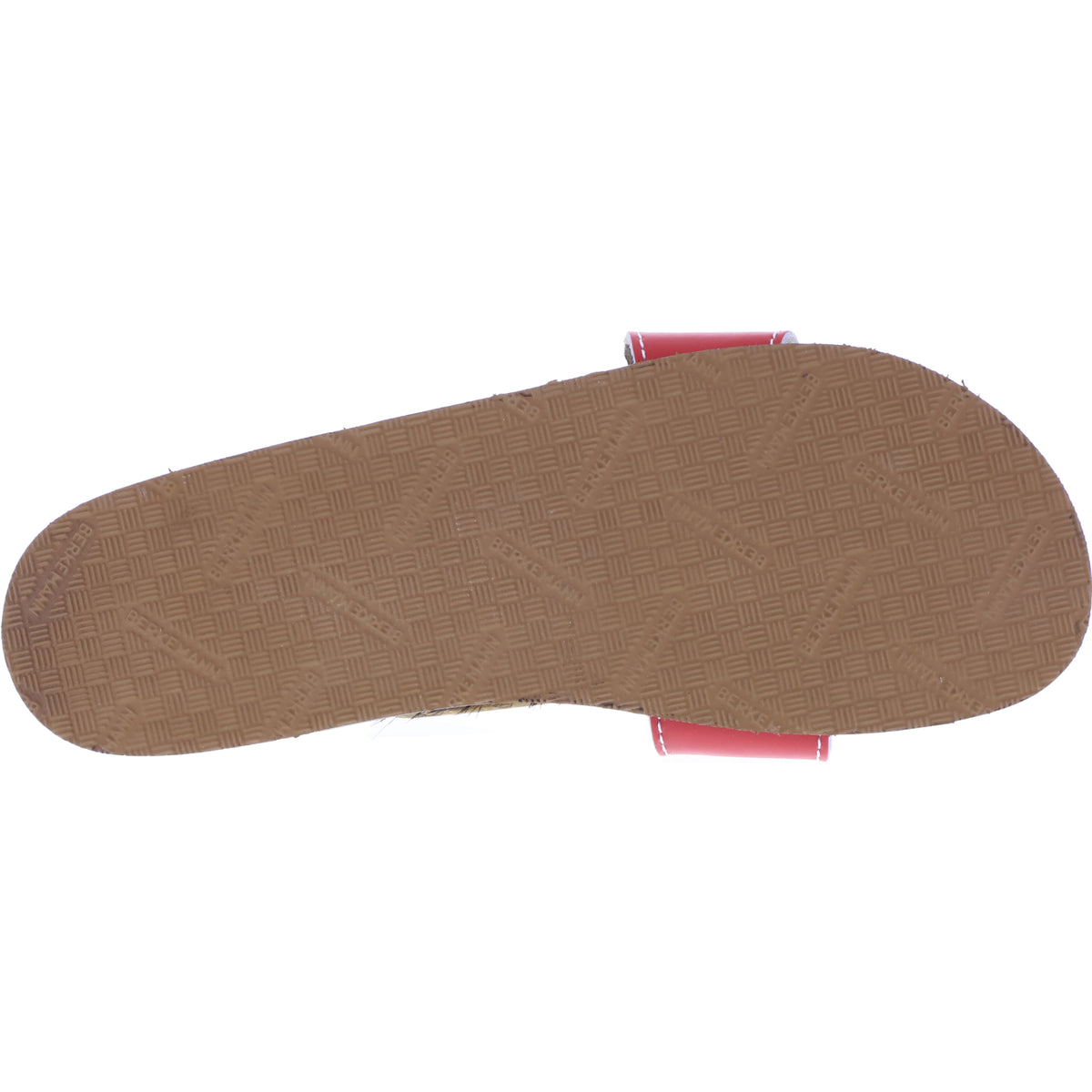 Berkemann / Original-Sandale / Rot Glattleder / Sohle: Braun / Art: 10100-200 / Unisex