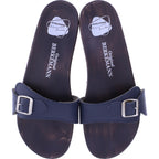 Berkemann / Original-Sandale / Dunkelblau Glattleder / Sohle: Braun / Art: 10100-300 / Unisex