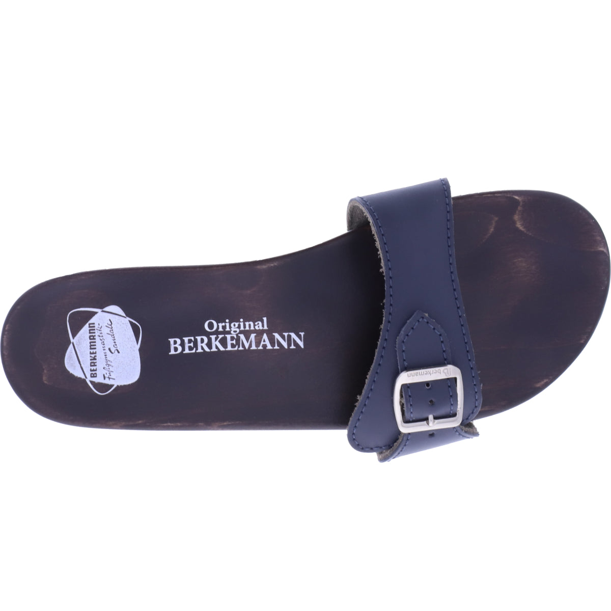Berkemann / Original-Sandale / Dunkelblau Glattleder / Sohle: Braun / Art: 10100-300 / Unisex