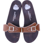 Berkemann / Original-Sandale / Braun Glattleder / Sohle: Braun / Art: 10100-400 / Unisex