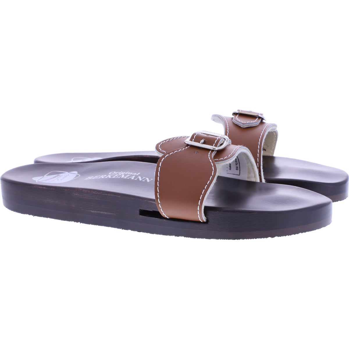 Berkemann / Original-Sandale / Braun Glattleder / Sohle: Braun / Art: 10100-400 / Unisex