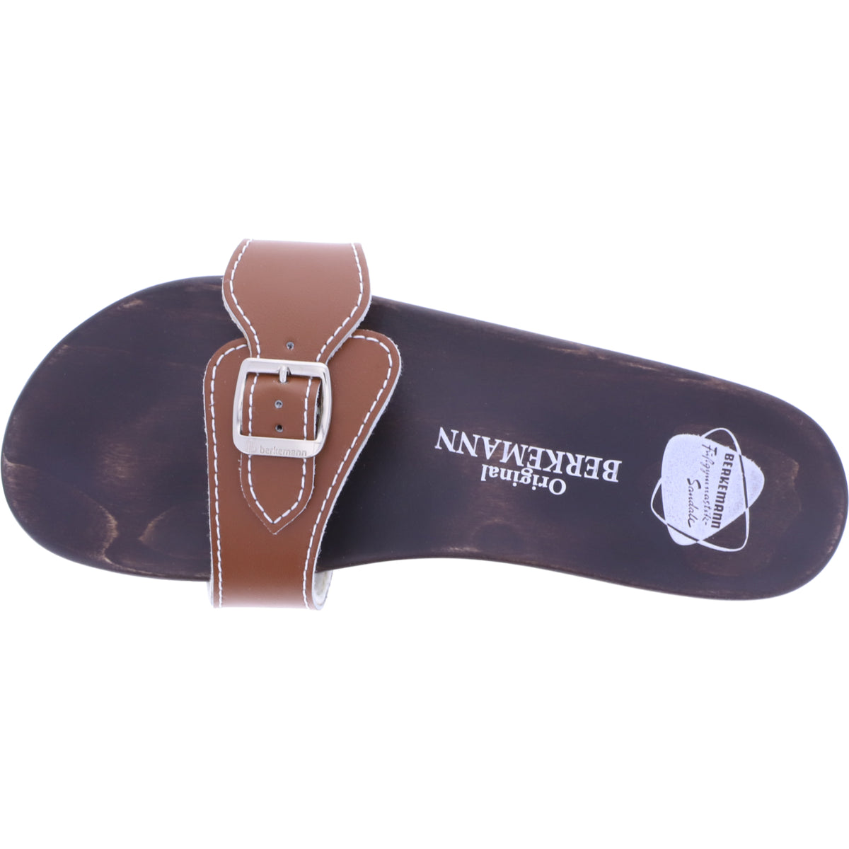 Berkemann / Original-Sandale / Braun Glattleder / Sohle: Braun / Art: 10100-400 / Unisex
