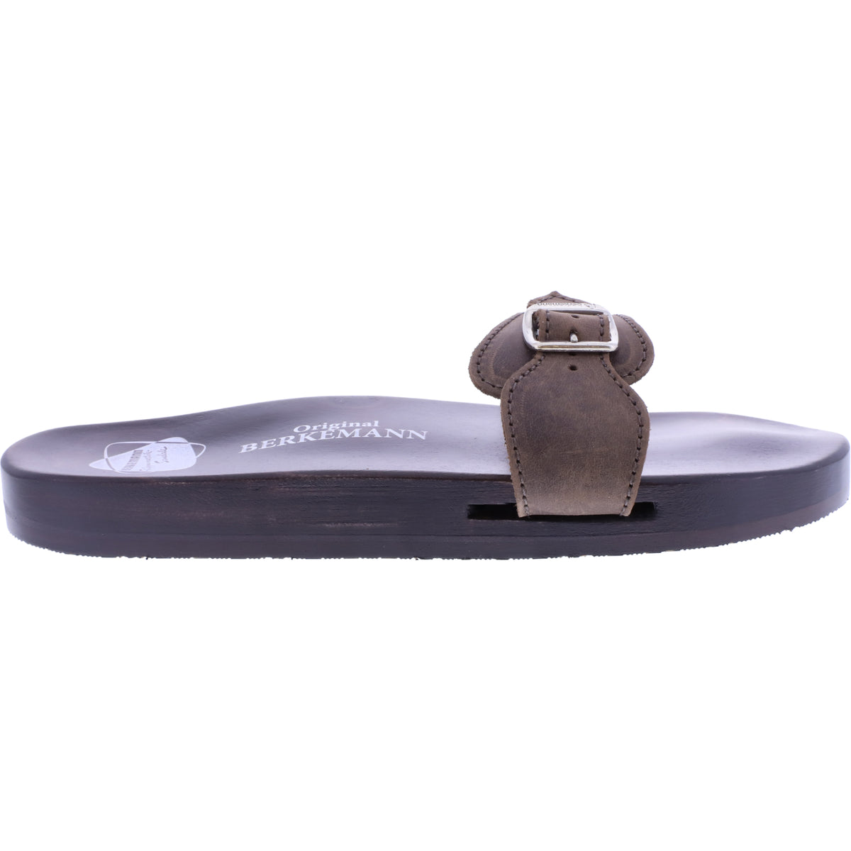 Berkemann / Original-Sandale / Dunkelbraun Fettleder / Sohle: Braun / Art: 10100-480 / Unisex