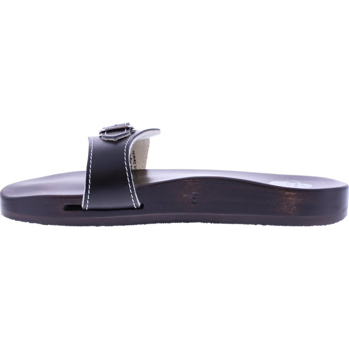 Berkemann / Original-Sandale / Schwarz Glattleder / Sohle: Braun / Art: 10100-900 / Unisex
