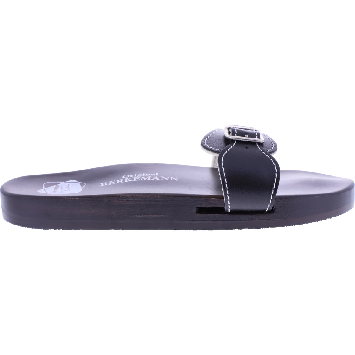 Berkemann / Original-Sandale / Schwarz Glattleder / Sohle: Braun / Art: 10100-900 / Unisex