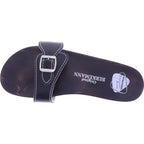 Berkemann / Original-Sandale / Schwarz Glattleder / Sohle: Braun / Art: 10100-900 / Unisex