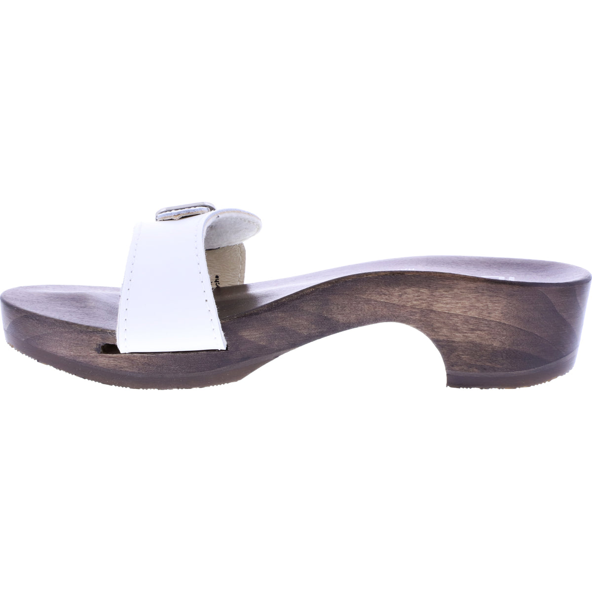 Berkemann / Hamburg-Sandale / Weiß Glattleder / Sohle: Braun / Art: 10102-100 / Unisex