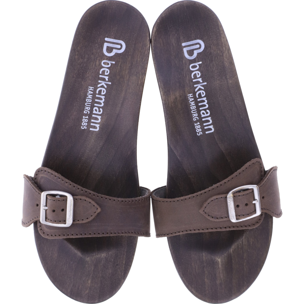 Berkemann / Hamburg-Sandale / Dunkelbraun Fettleder / Sohle: Braun / Art: 10102-480 / Unisex