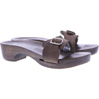 Berkemann / Hamburg-Sandale / Dunkelbraun Fettleder / Sohle: Braun / Art: 10102-480 / Unisex
