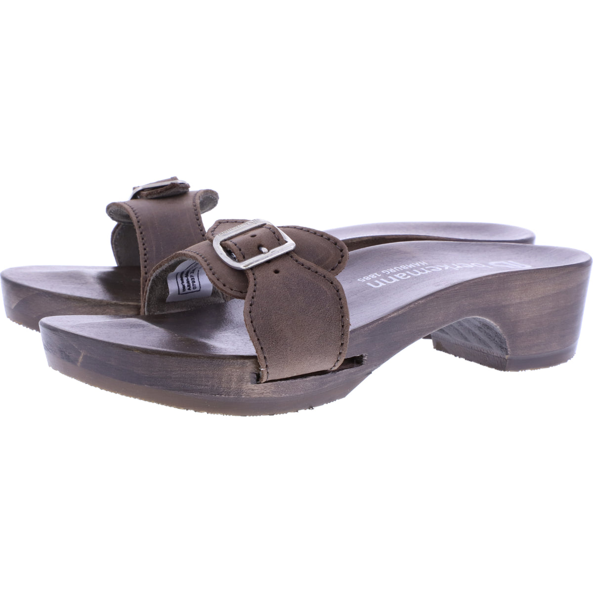 Berkemann / Hamburg-Sandale / Dunkelbraun Fettleder / Sohle: Braun / Art: 10102-480 / Unisex