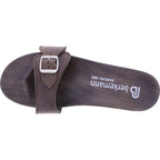 Berkemann / Hamburg-Sandale / Dunkelbraun Fettleder / Sohle: Braun / Art: 10102-480 / Unisex