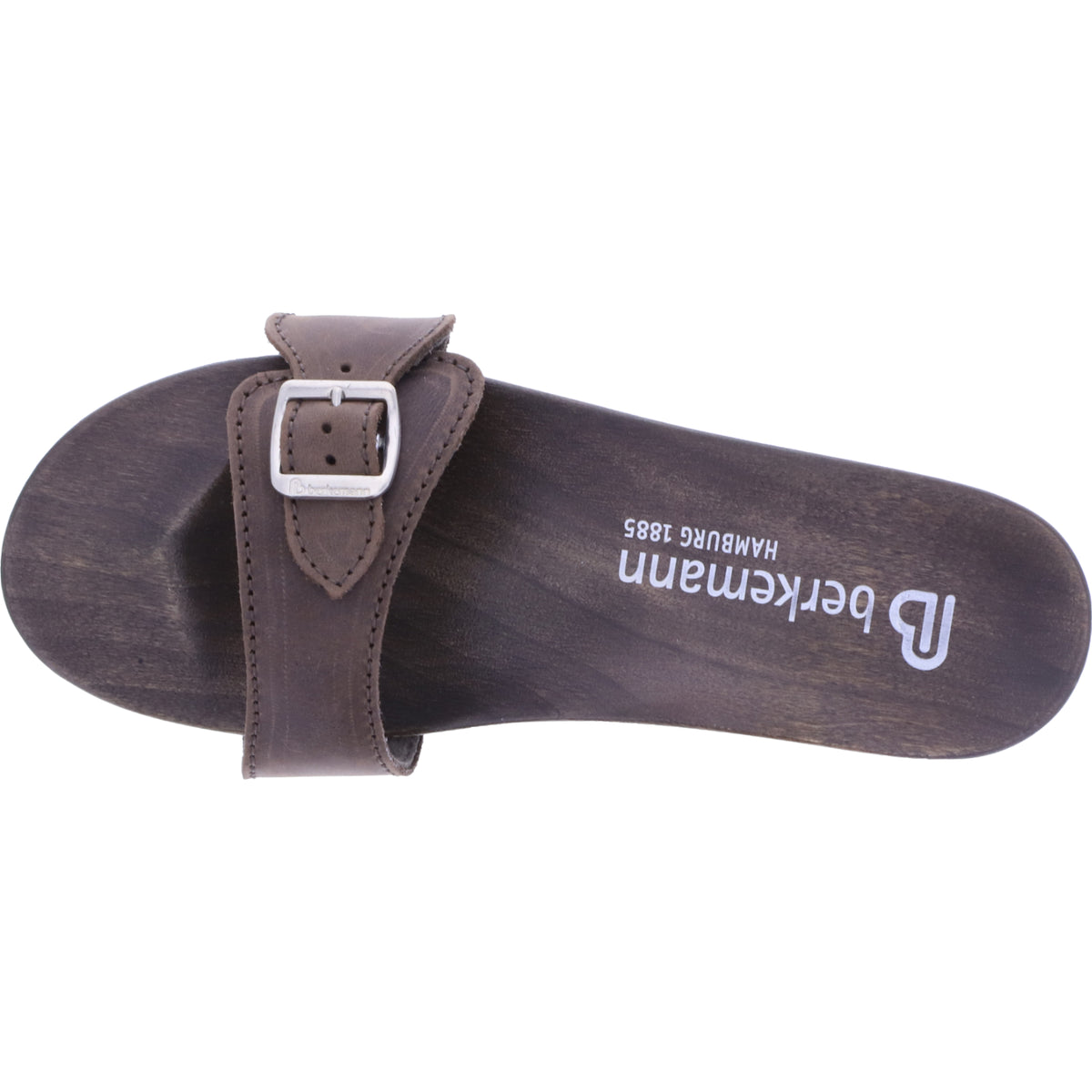 Berkemann / Hamburg-Sandale / Dunkelbraun Fettleder / Sohle: Braun / Art: 10102-480 / Unisex