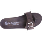 Berkemann / Hamburg-Sandale / Dunkelbraun Fettleder / Sohle: Braun / Art: 10102-480 / Unisex