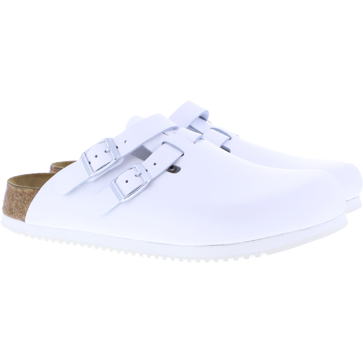 Birkenstock / Modell: Kay SL / Weiß Leder / Weite: Schmal / Art: 1018229 / mit Superlaufsohle