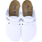 Birkenstock / Modell: Kay SL / Weiß Leder / Weite: Schmal / Art: 1018229 / mit Superlaufsohle