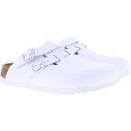 Birkenstock / Modell: Kay SL / Weiß Leder / Weite: Schmal / Art: 1018229 / mit Superlaufsohle