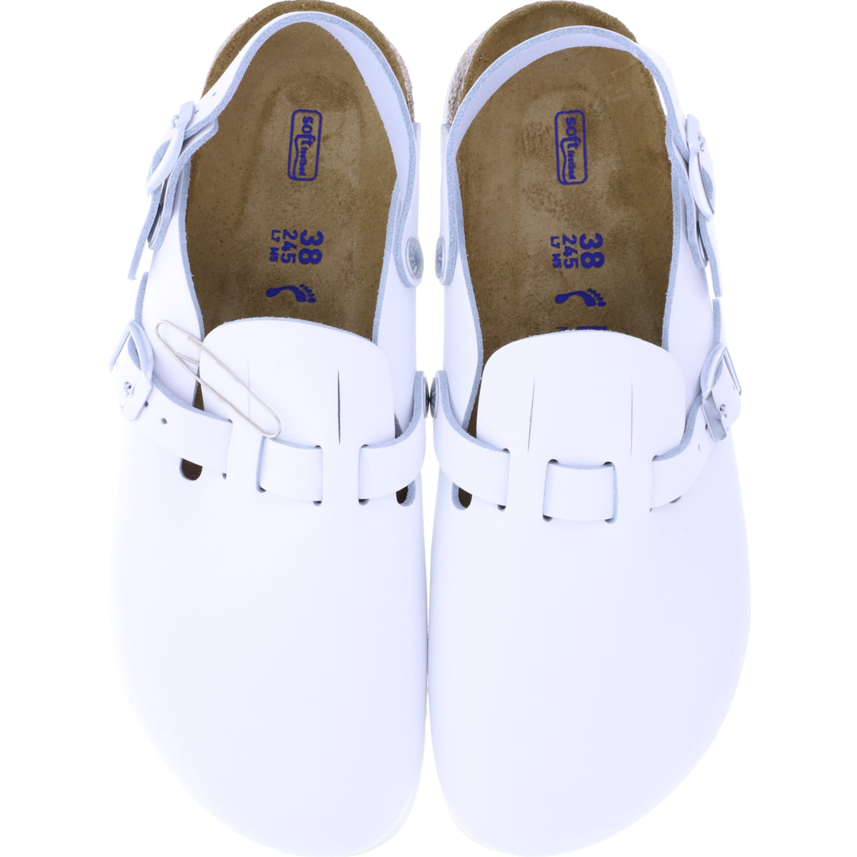 Birkenstock / Modell: Kay SL / Weiß Leder / Weite: Schmal / Art: 1018229 / mit Superlaufsohle