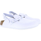 Birkenstock / Modell: Kay SL / Weiß Leder / Weite: Schmal / Art: 1018229 / mit Superlaufsohle