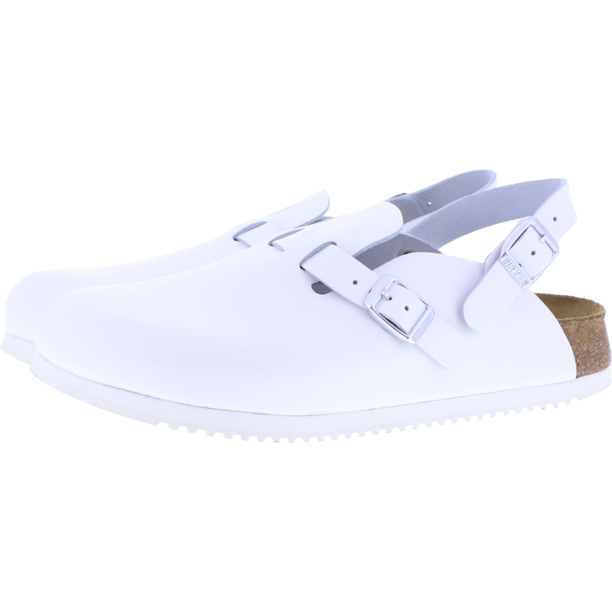 Birkenstock / Modell: Kay SL / Weiß Leder / Weite: Schmal / Art: 1018229 / mit Superlaufsohle