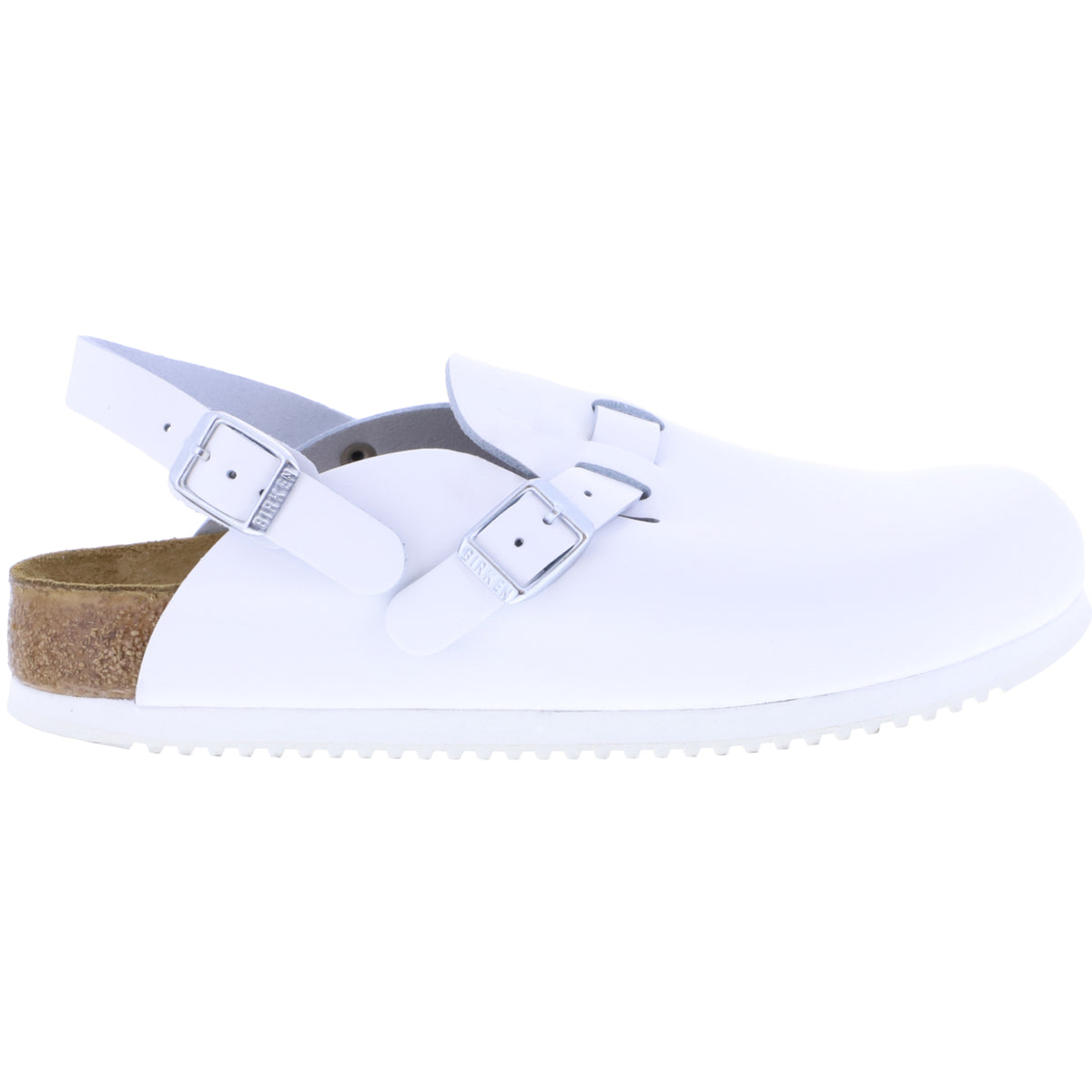Birkenstock / Modell: Kay SL / Weiß Leder / Weite: Schmal / Art: 1018229 / mit Superlaufsohle