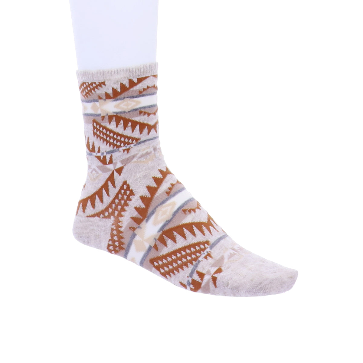 Birkenstock Damen Socken - Summer Linen Ethno - Eggshell Beige/Braun