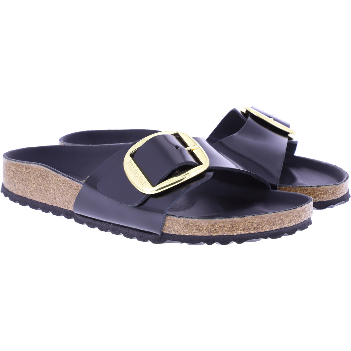 Birkenstock | Madrid Big Buckle | High Shine Black | Leder | Weite: Schmal | 1022650 | Damen