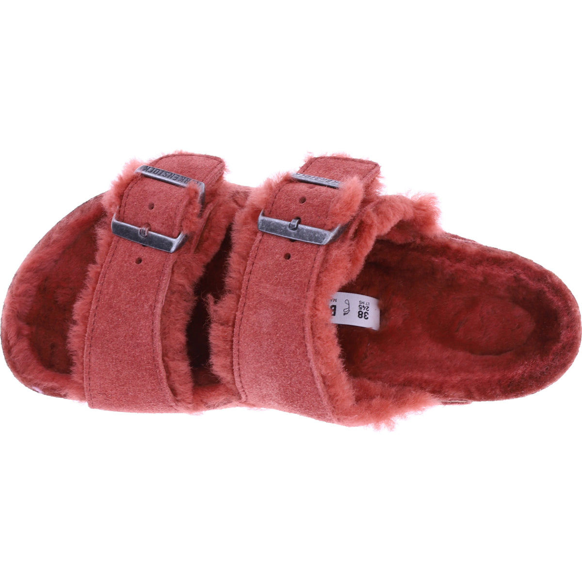 Birkenstock / Modell: Arizona mit Lammfell / Sienna Red Leder / Weite: Normal / 1025665 / Unisex
