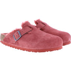 Birkenstock / Modell: Boston mit Lammfell / Sienna Red Leder / Weite: Normal / 1025685 / Clogs