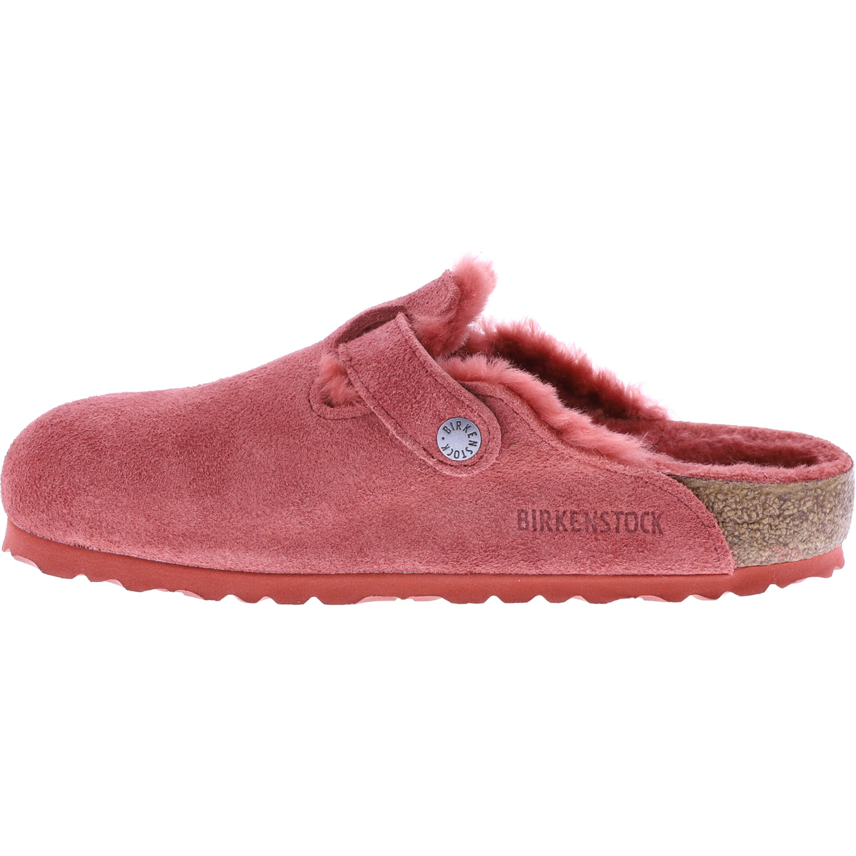 Birkenstock / Modell: Boston mit Lammfell / Sienna Red Leder / Weite: Normal / 1025685 / Clogs