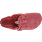 Birkenstock / Modell: Boston mit Lammfell / Sienna Red Leder / Weite: Normal / 1025685 / Clogs