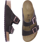 Birkenstock | Arizona | Mocca-Braun | Veloursleder | Weite: Normal | 1027077 | Herren Pantoletten