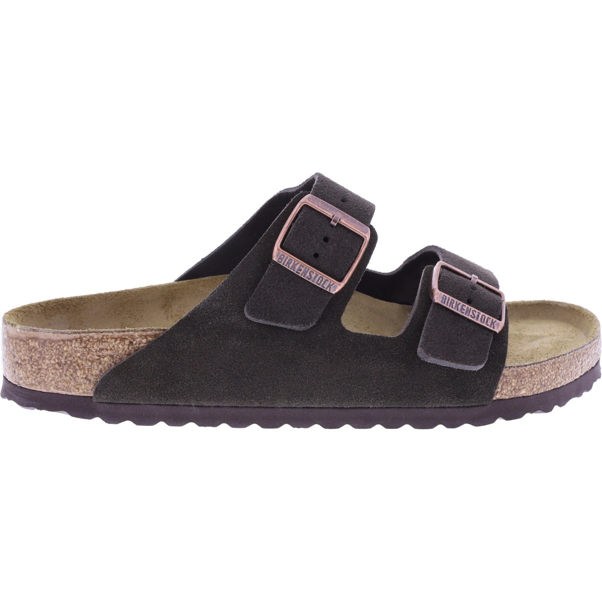 Birkenstock | Arizona | Mocca-Braun | Veloursleder | Weite: Normal | 1027077 | Herren Pantoletten