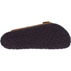 Birkenstock | Arizona | Mink-Cognac | Veloursleder | Weite: Normal | 1027082 | Herren Pantoletten