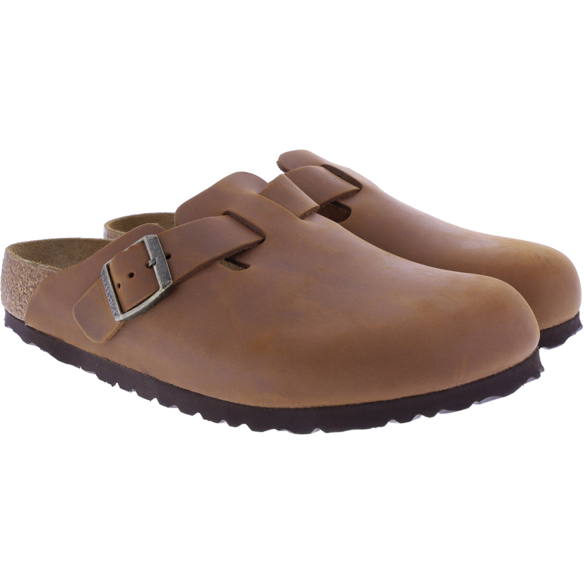 Birkenstock | Boston | Cognac-Braun Fettleder | Weite: Normal | 1028179 | Unisex Clogs