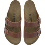 Birkenstock | Arizona | Cognac-Braun | Naturleder | Weite: Normal | 1028272 | Herren Pantoletten