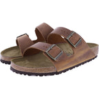 Birkenstock | Arizona | Cognac-Braun | Naturleder | Weite: Normal | 1028272 | Herren Pantoletten