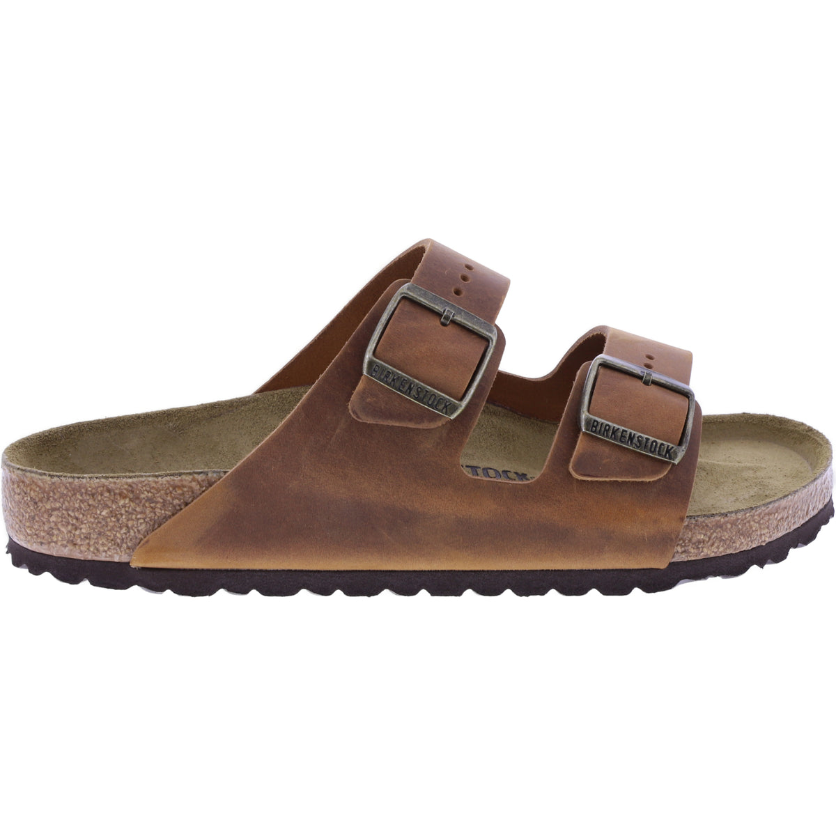 Birkenstock | Arizona | Cognac-Braun | Naturleder | Weite: Normal | 1028272 | Herren Pantoletten