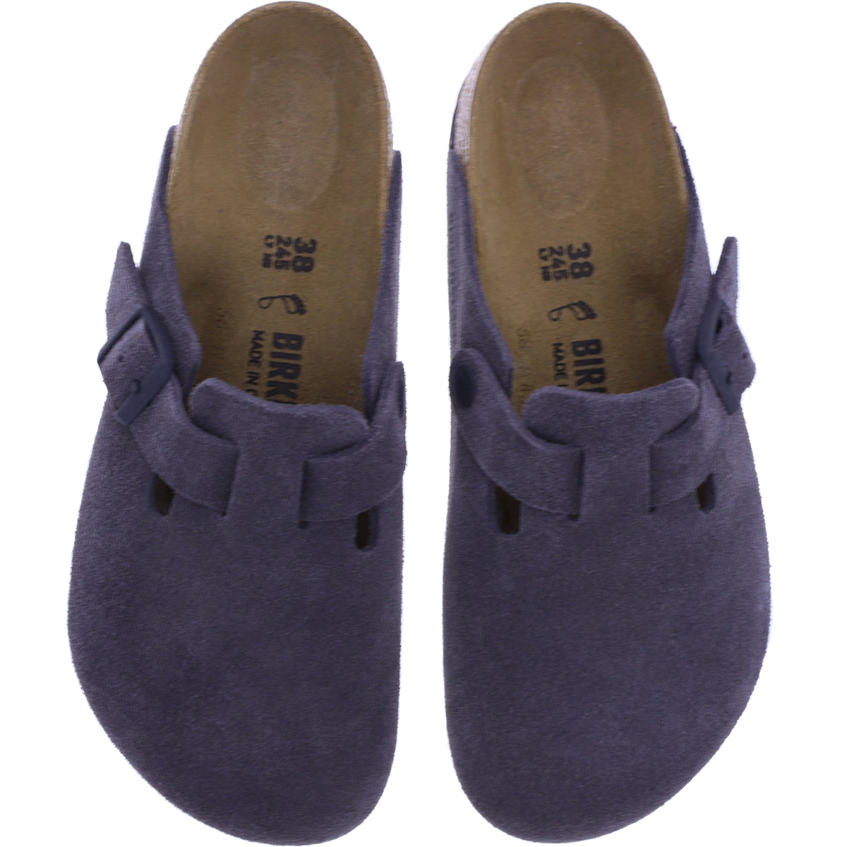 Birkenstock | Boston | Velvet Gray-Anthrazit Veloursleder | Weite: Normal | 1028602 | Unisex Clogs