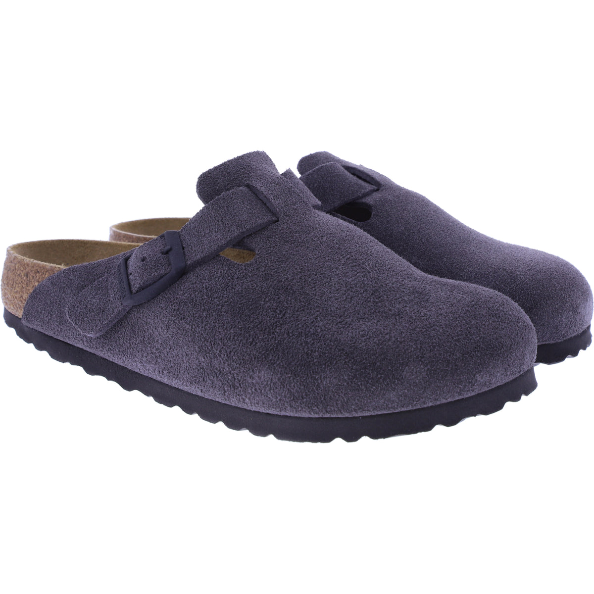 Birkenstock | Boston | Velvet Gray-Anthrazit Veloursleder | Weite: Normal | 1028602 | Unisex Clogs