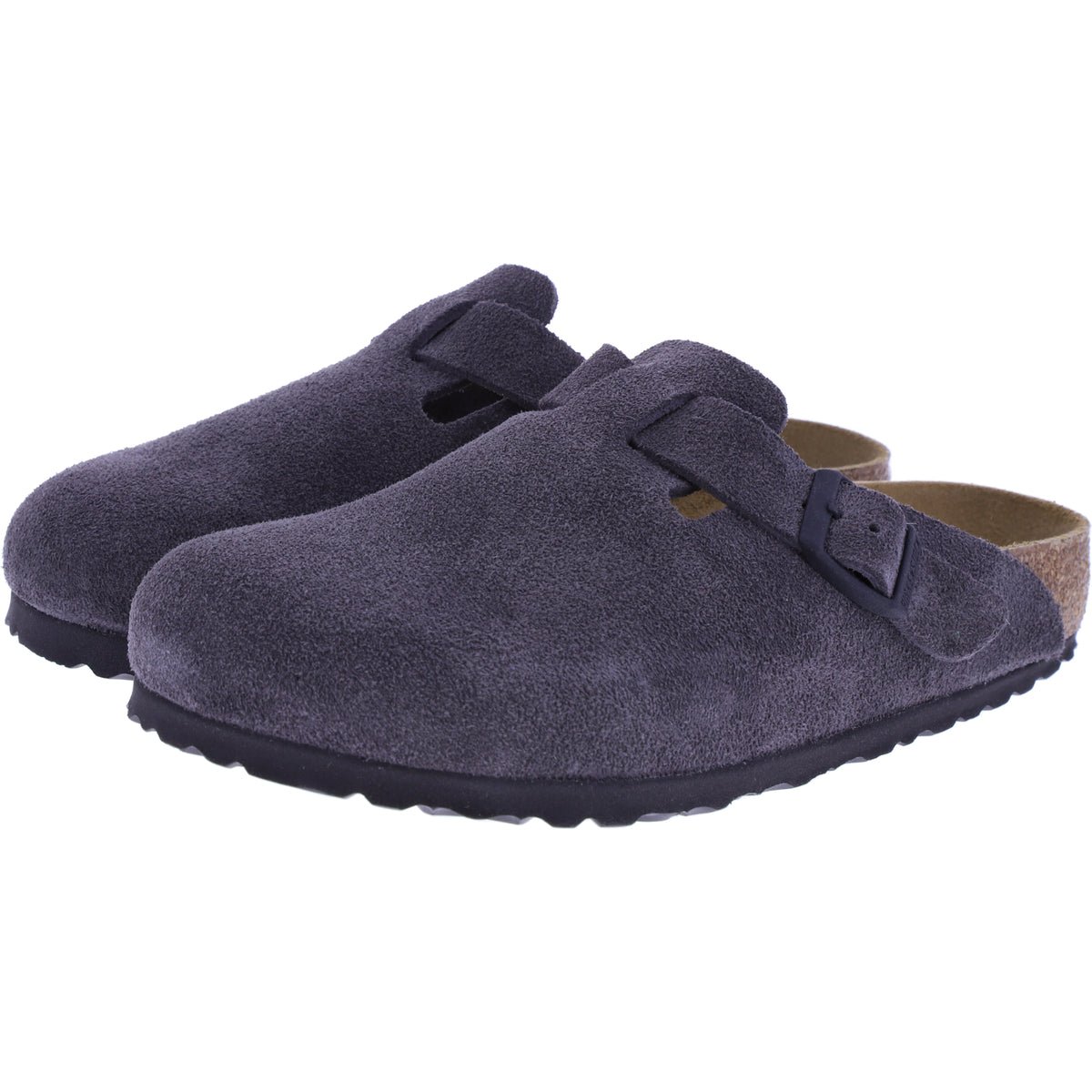 Birkenstock | Boston | Velvet Gray-Anthrazit Veloursleder | Weite: Normal | 1028602 | Unisex Clogs