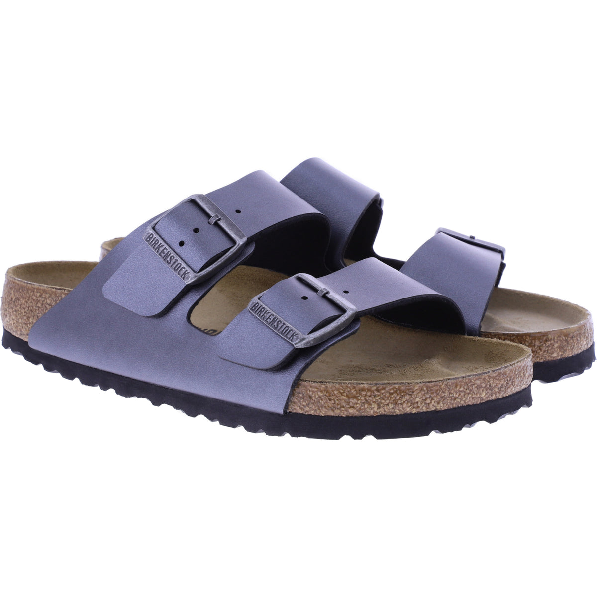 Birkenstock | Arizona | Schwarz Metallic | Birko-Flor | Weite: Normal | 1029233 | Damen Pantoletten