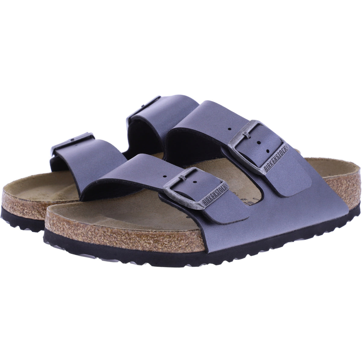 Birkenstock | Arizona | Schwarz Metallic | Birko-Flor | Weite: Normal | 1029233 | Damen Pantoletten