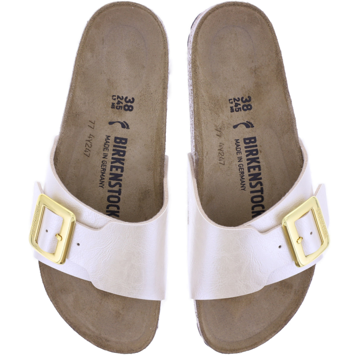 Birkenstock | Catalina Cushion Buckle | Graceful Pearl White | Birko-Flor | Weite: Schmal | 1029393