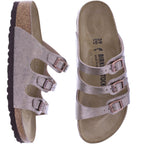 Birkenstock | Florida | Graceful Taupe | Birko-Flor | Weite: Schmal | 1030352 | Damen Pantoletten