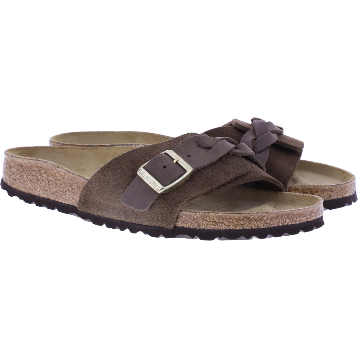 Birkenstock | Oita Braided | Carafe-Braun Velours | Leder | Weite: Schmal | 1031734 | Damen