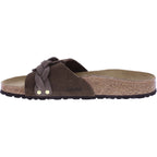 Birkenstock | Oita Braided | Carafe-Braun Velours | Leder | Weite: Schmal | 1031734 | Damen